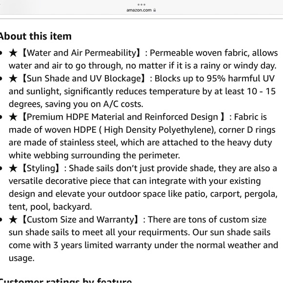 NIP ShadeMart 12x12 Sail Shade - Picture 9 of 9